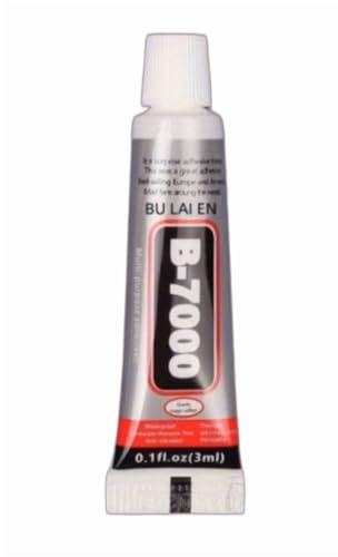 So!Magic B7000 Glue Super Glue Transparent Paste Adhesive Multi-Function Repair Glues Suitable for Phone Jewelry Glass Wood Metal Fabric (1x3ML)