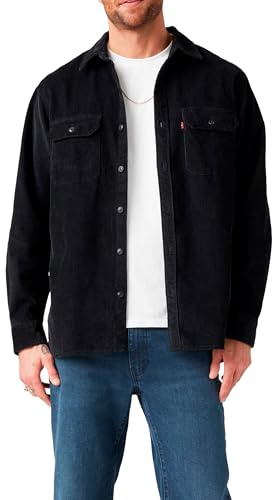 Levi's Jackson Worker Chemise à Bouton Bas Homme, Jet Black, L