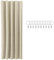 JEMIDI Verdunklungsvorhang - Türvorhang - Extra breite Gardine - Vorhang Blickdicht - Wärmeschutzvorhang Fenster - Thermovorhang Kälteschutz - 140 x 240 - Cremefarben