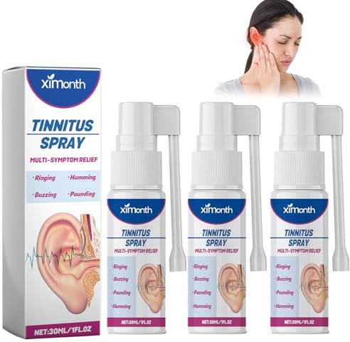 3Pcs Tinnitus SprayOhrenschmalz Entferner Spray Hearing Aid Spray Qartel Ohrenspray Ohrenreiniger Spray Tinnitus Relief Spray Hearing Restoration Spray Lindert Tinnitus Gehör Verbessern(30ml)