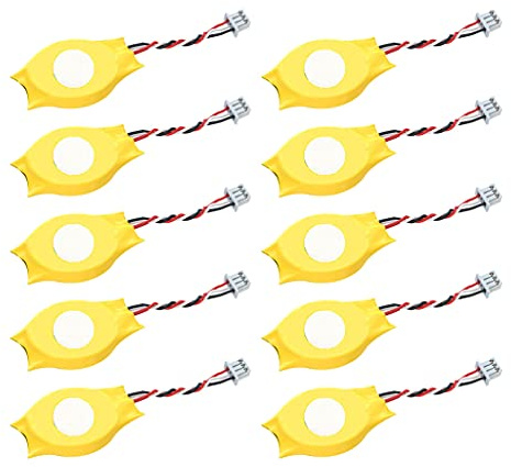 Xuanxi 10pcs Nuovo Notebook BIOS CMOS Scheda Madre Del Computer Portatile PC PLC 3V CR2032 2032 Li-ion Cell Button Batteria con 3 Fili 3Pin Cavo