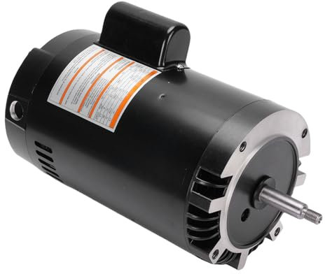 Pool Pump Motor, B129 1,5 Hästkrafter 3450 Rpm 48Y Frame Swimming Pool Pump Motor och Tätningssats Fit för AO Smith Century Square Pool och Spa Pump Motor Model, Weather Proof