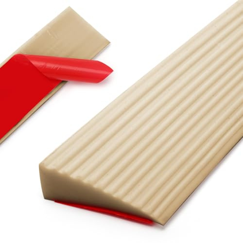 Dörrtröskelramp, 100 x 5,5 x 1,6 cm dörrtröskelramp, robotdammsugare, tröskelramp, rullstolsramp PVC-ramp för barnvagnar, rullator eller e skoter,