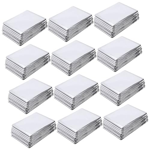 Gogogmee 12 Hojas Unidades Película Reflectante Plateada para Plantas Lámina Térmica para Invernadero Protección contra Heladas Uso Jardín y Actividades al Aire