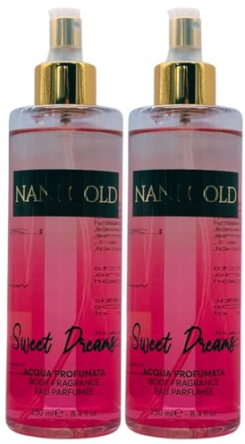 Acqua Profumata Corpo, Regala Un Aroma Persistente Per Tutto Il Giorno, Ti Sentirai Sempre Fresca e Attraente. Scelta Perfetta Per Gli Amanti Delle Fragranze Uniche 250ml (2 Unità, SWEET DREAMS)