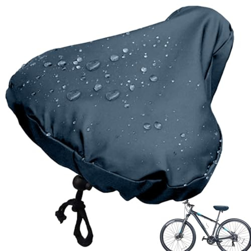 Från - regnskydd för cykel 27 x 24 cm | dammsäkert skydd, vattentätt cykelsadelskydd med dragsko, silver PU dammtät för