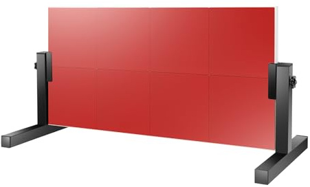 Bordtennis Rebound Board 360° justerbar, pingpong backstudsbräda med 2 fötter och 8 gummiblock, träningsutrustning för hem och skola (66,5 x 33,5 cm)