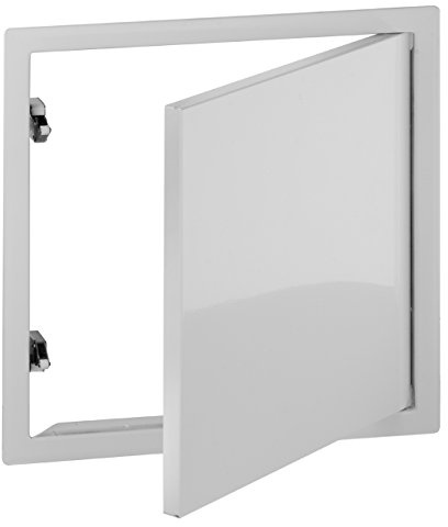 Revisionstür Stahlblech weiß mit Ferderschnapper 50 x 50 cm