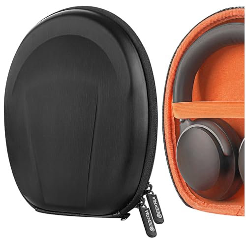 Geekria Shield Headphones Case Compatible with Bose QCUltra, QC45, QC35 II, QCSE, SoundLink II, Replacement Hard Shell Travel Carrying Bag with Cable Storage (Black)