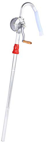 Ausla Pompa a Tamburo Manuale per Travaso, 29 L/Min, in Lega di Alluminio, per Olio e Gasolio