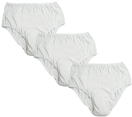 Pull On Style Adult Cloth Diaper for Women, Reusable Nappy Washable Elderly Incontinence Care Protection Nappies Underwear for Women, Repeatedly Washing Leak-Proof Safety Pants (35-49 inch Waist)