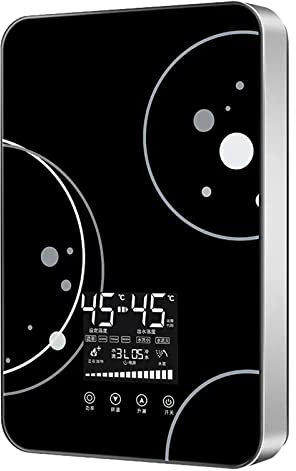WolFum 8000W Remote Control Instant Electric Water Bathroom Fast Water Heater Smart Thermostat Kitchen Mini Heater (Black)