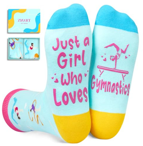 Zmart Gymnastics Coach Gifts - Gymnastics Stuff, Gifts for Gymnasts, Gymnast Socks for Girls Women