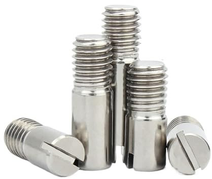 Perni cilindrici con intaglio in acciaio inossidabile da 5 pezzi Perni paralleli con fessura for centraggio for filettatura esterna con filettatura esterna ( Size : M5-5Pcs , Color : 14mm )