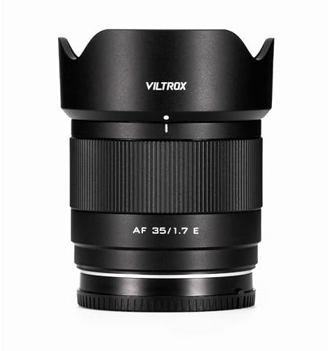 Viltrox 35mm F1.7 E, 35mm f/1.7 Lens for Sony E Mount Auto Focus Prime Lens Compatible with E-Mount Mirrorless Camera ZV-E10 II EV10 a6700 a6600 a6400 a7c ii a7rv a7iii