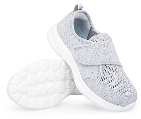 ZVJV Zapatos Pies Anchos Zapatos Ortopédicos Hombre Zapatillas Señora Mayor Ancho Especial Zapatillas Diabéticos para Mujer Extra Anchas Sandalias de rehabilitación