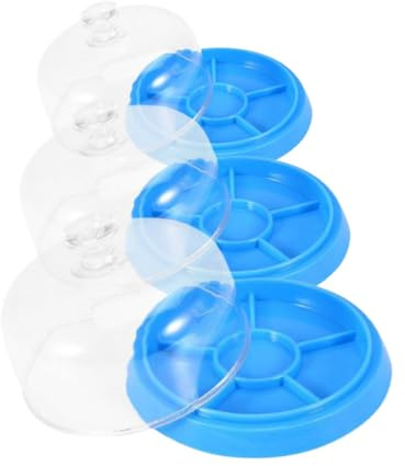 FOMIYES 3 Fundas de Plástico para Almacenamiento Organizado de Piezas de Reloj, Bandeja Antipolvo Portátil Adecuado para Talleres de Reparación de Relojes