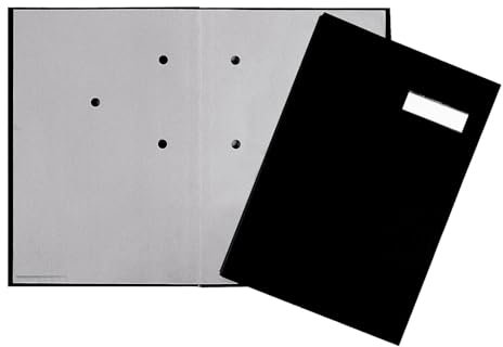 Pagna Unterschriftsmappe 20-teilig mit Leinen-Einband, dehnbarem Rücken