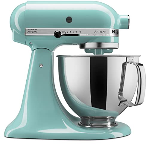KitchenAid Artisan Series 5 Quart Tilt Head Stand Mixer with Pouring Shield KSM150PS, Aqua Sky