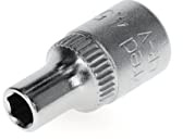 GEDORE red Socket, 1/4 6.3 mm drive, hexagonal, 4.5 mm AF, Tool, R41004503, steel