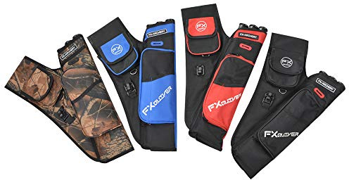 AMEYXGS Archery Arrow Quiver 3 Tubes Hip Quiver Arrow Carry Bag Waist Hanged Target Quiver with Adjustable Belt (Black)