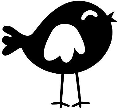 GreenIT 10 cm Sticker Tattoo Sparrow Bird Birds Decorative Film Wall Sticker for Car Wall Door Window (Black)