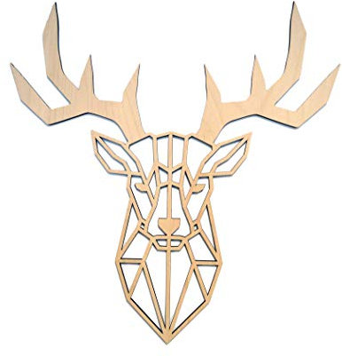 kh Teile Wanddeko Hirsch Holz Hirschgeweih 80cm XXL Deko Natur Wandbild Wohndeko Wanddeko Wohnzimmer Schlafzimmer Esszimmer Büro Firma Flur Küche Hotel Zimmer Bad