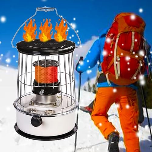 Calentadores de espacio Estufa de queroseno Eefficiency, calentador de aceite, calentador de estufa de petróleo, estufa de emergencia, estufa de calefacción interior y exterior, camping al aire libre