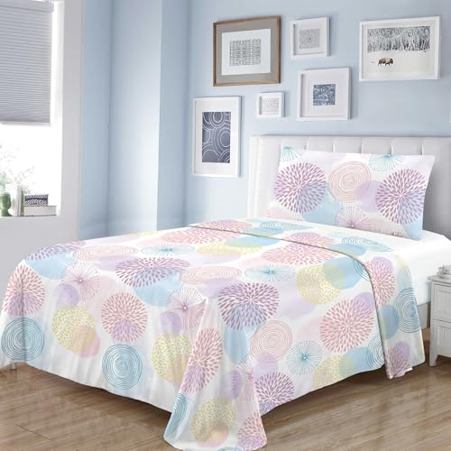 Dalina Textil - Juego Sábana Cama 180- Juego de Sábanas para Cama 4 Piezas, Bajera Ajustable 180x190, Encimera 230x260, 2 Funda Almohada 45x85 (Cama de 180x190-200cm)