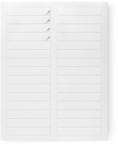 Amazon Basics Étiquettes pour Dossiers, 8.7cm X 1.7cm, Total de 1 500, Blanches