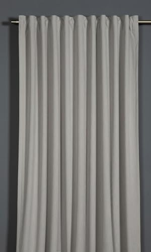 Sehlbach Rideaux prêts à Poser avec Bande pour Rideaux, Velours côtelé étroit, Gris, 135 x 245 cm, Rideaux, Tissu Opaque, Dessin Classique, Plis Parfaits, Combinaisons Multiples, Certifié Oeko-Tex