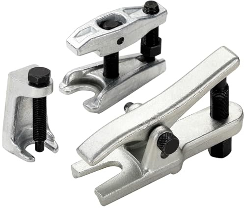 Greluma 3 Piezas Juego separador rótula universal,kit extractor de rótula de dirección,herramienta de extracción para el servicio parte delantera mayoría automóviles,camiones y vehículos todo terreno