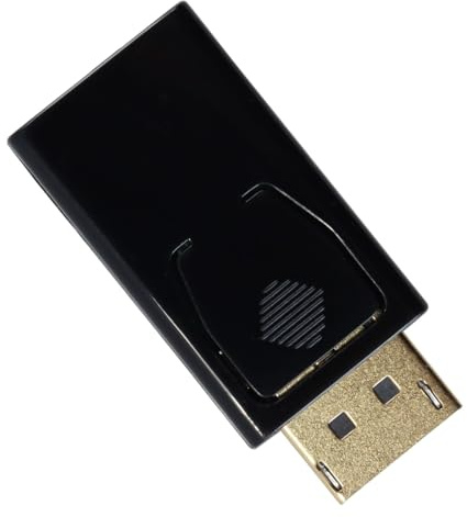 Gurtt DisplayPort till HDMI-adapter 4K - DP hane till HDMI-hona, stöder 4K30Hz/2K60Hz/1080P120Hz för HDTV, projektor, bildskärm