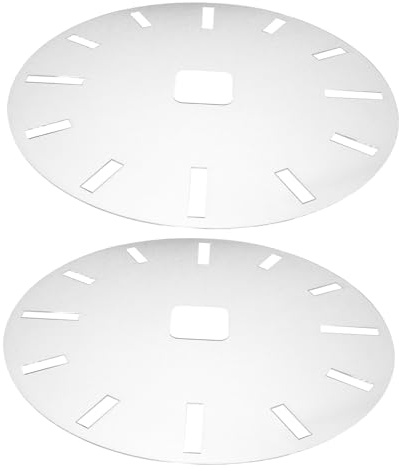 Zerodeko Lot de 2 Gabarits D'horloge Murale en Acrylique Transparent, Pochoirs Précis pour Cadran et Chiffres, Modèles de Dessin pour Défonceuse, Outils DIY pour Décoration Bois et Projets