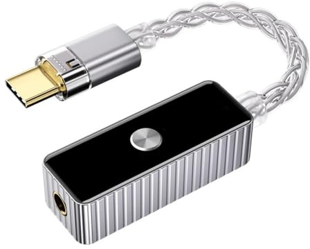 Nucelit Typ C hörlursförstärkare 3,5 mm digital hörseladapter hög upplösning för smartphones laptop-spelare musikförstärkare