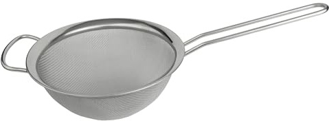Grunwerg ST-3007 Fin nätsil med polerad kant och handtag, silver, 18 cm diameter