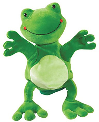 Beleduc Marionnette Grenouille - Marionnette à Main pour Enfant 3 ans et plus - Jeu Histoire de Peluches - Développe Communication, Imagination et Attention de l'Enfant - Douce et Amusante