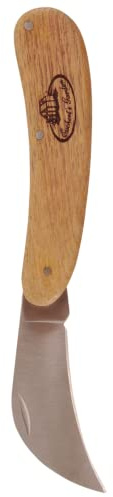 Esschert Design Gartenmesser, Gartenhippe mit Holzgriff, ca. 3,3 cm x 2 cm x 18 cm