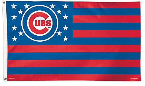 Wincraft MLB Chicago Cubs 02704115 Deluxe Flag, 3' x 5'