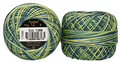 1355 – Mountain Stream Anchor Pearl bomull nr 8