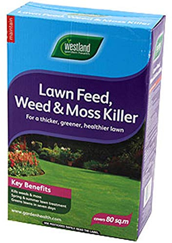 LAWN FEED, WEED AND MOSS KILLER COVER 80 Sq Mtr