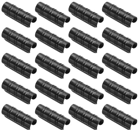 PATIKIL Greenhouse Clamp, 60 Pack Plastic Garden Buildings Tube Clips Snap Hoop for 1 25mm Pipe Greenhouse Film Frame Sunshade Net, Black