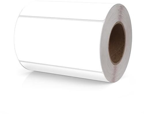 Meitaat Vit rektangulär dekal 100 x 50 mm färgkodning självhäftande etiketter flyttbar rulle avtagbar 500 stycken