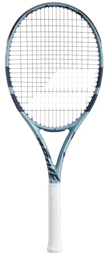Babolat Evo Drive 2nd Gen Tennis Racquet - Strung with 16g Black Syn Gut at Mid-Range Tension (4 3/8 Grip)