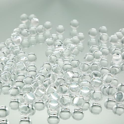 WGVI Clear Water Beads for Vases, Jelly Decor Vase Filler, Crystal Soil, Translucent Gel Pearls Beads for Floral Decoration and Arrangements, Plant Soil, Completely Dehydrated in 100g Bag