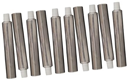 Amagogo Leere Farbtuben, Leere Aluminiumtuben, multifunktional mit Kappen, nachfüllbarer Behälter zum Selberbefüllen von Öl- und Gouachefarben für Künstler, 10 Stück 60 Ml