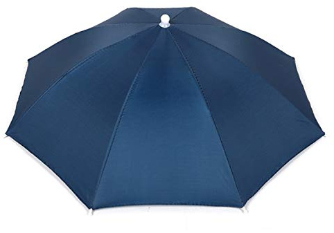 Hunter's Tail Unisex's DTSMBT-2 UV-hatt, fiskedrag vikbart paraply ett tak 65 cm, mörkblå