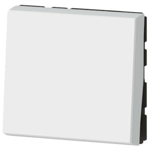 Legrand 077011L Interrupteur ou va-et-vient Mosaic Easy-Led, 2 Modules, 10AX, 250V, Blanc