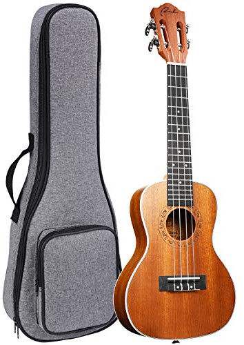 Ranch Concert Ukulele 23 inch Classical ukelele Instrument with Online 12 Lessons Professional Beginner Ukalalee Starter Pack Bundle Ukele Gig bag