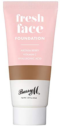 Barry M Cosmetics Fresh Face leichte flüssige Grundierung mit Hyaluronsäure und Vitamin C, Farbton 14